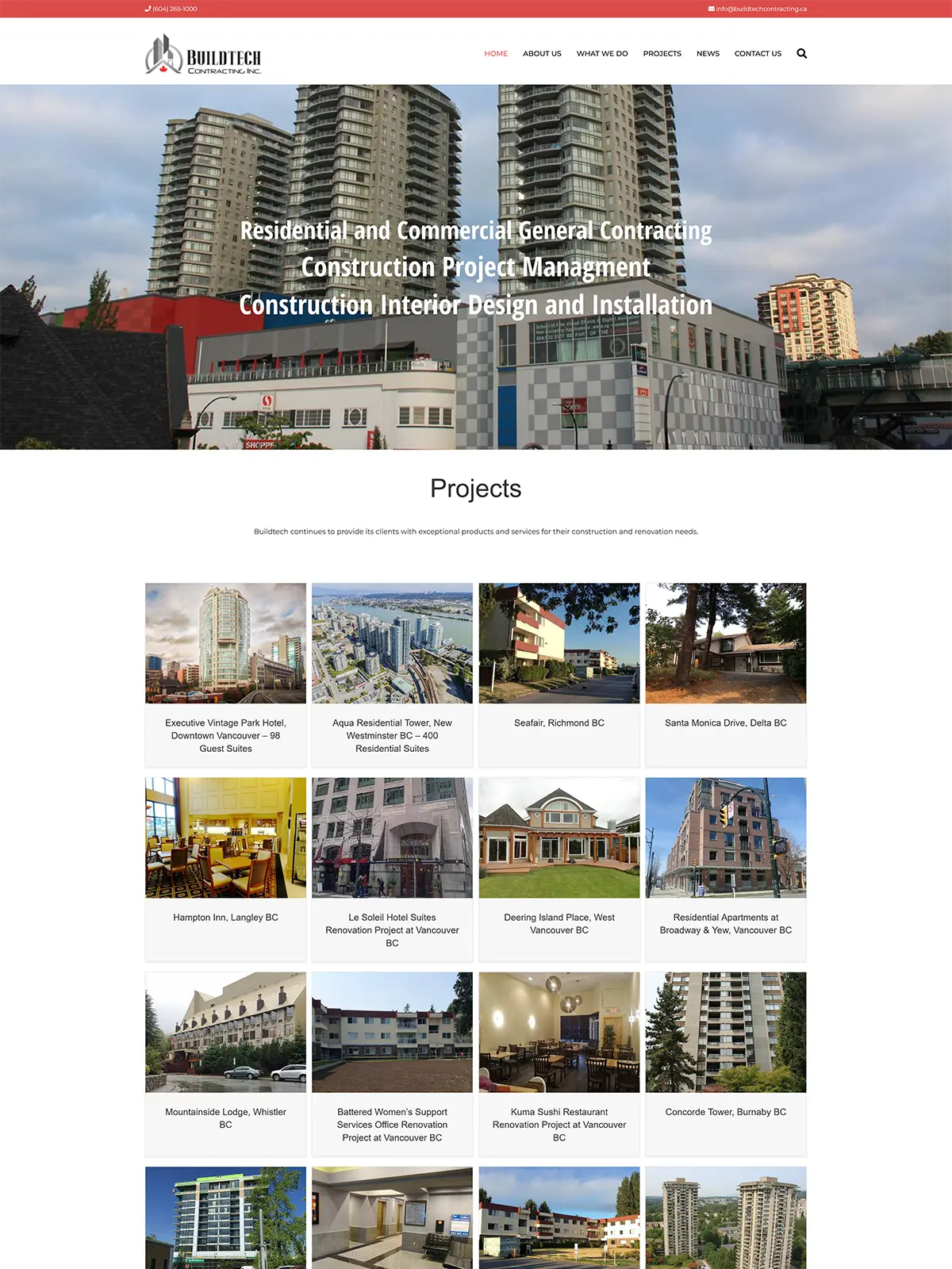 建筑类网站设计