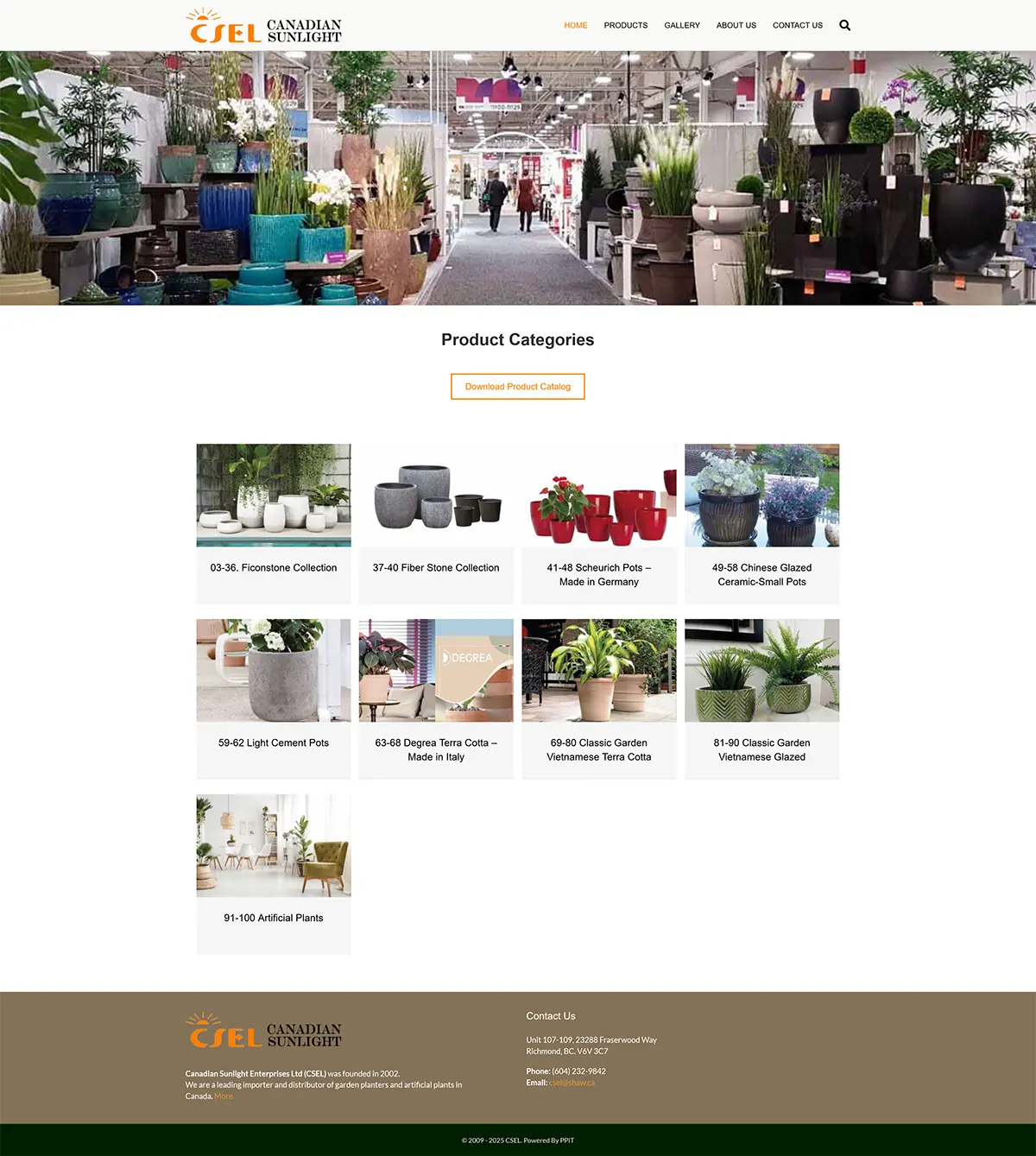 园林类网站设计