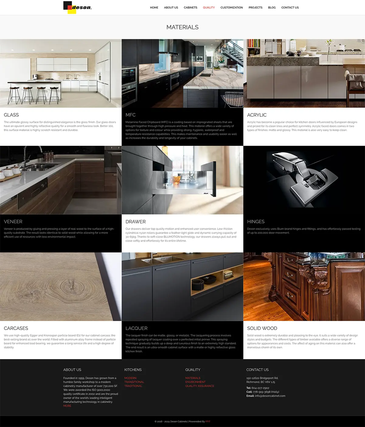 装修类网站设计