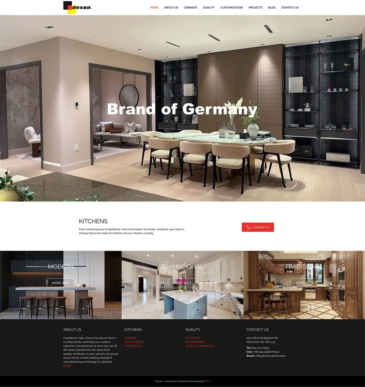 装修类网站-橱柜安装公司