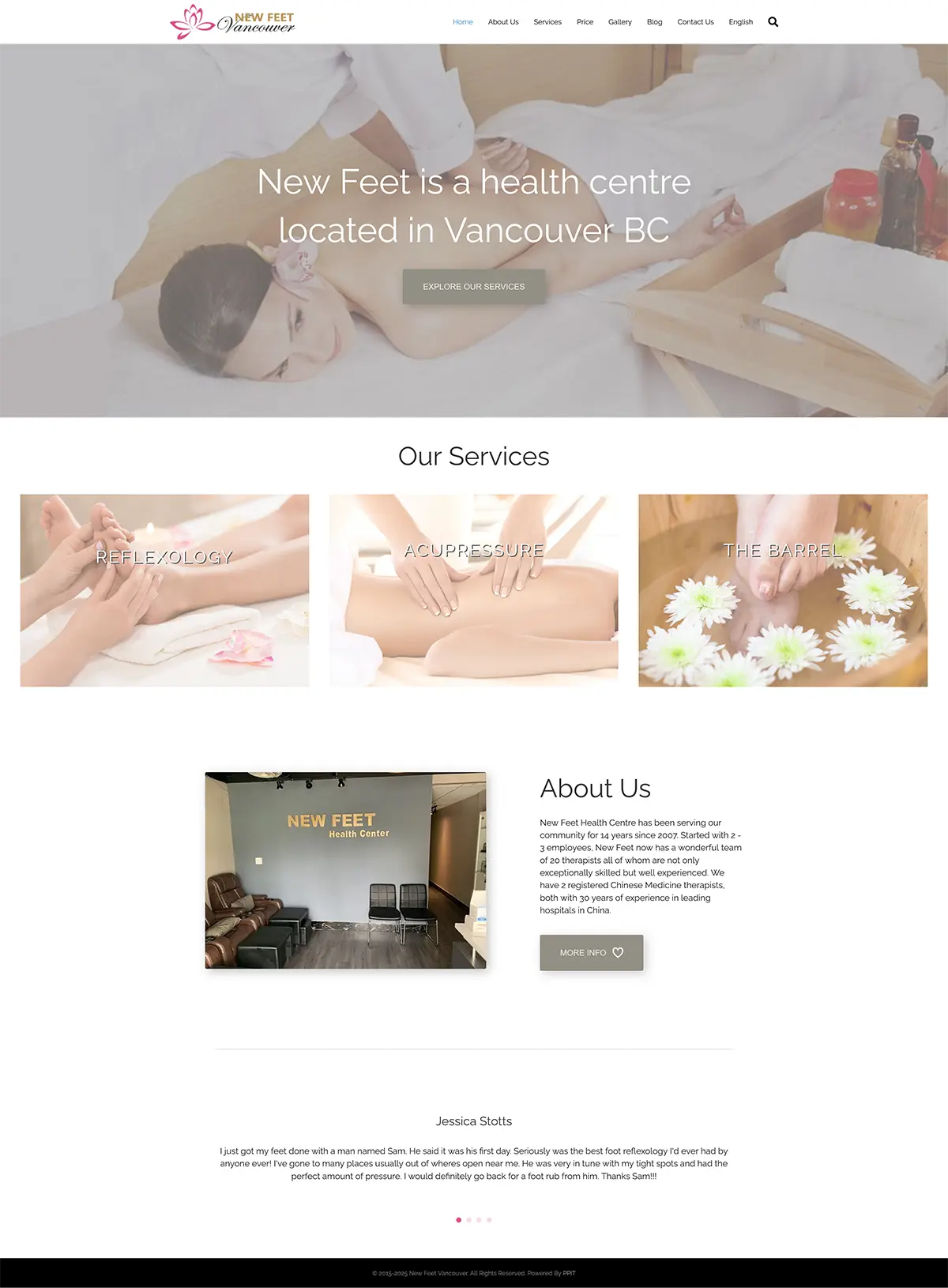 按摩类网站，足疗